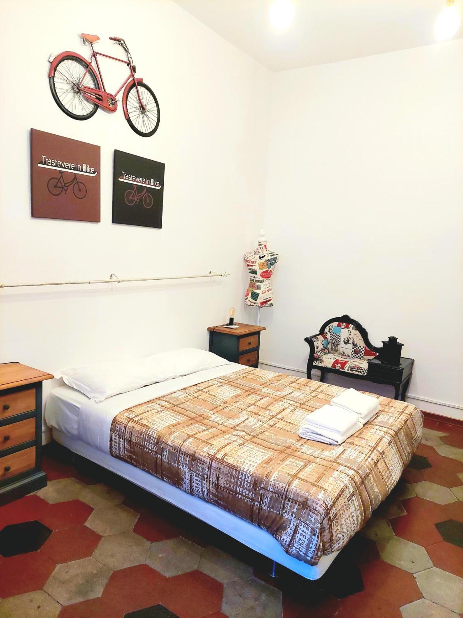 Trastevere In Bike - Con Wi-Fi E Ac Roma Exterior foto